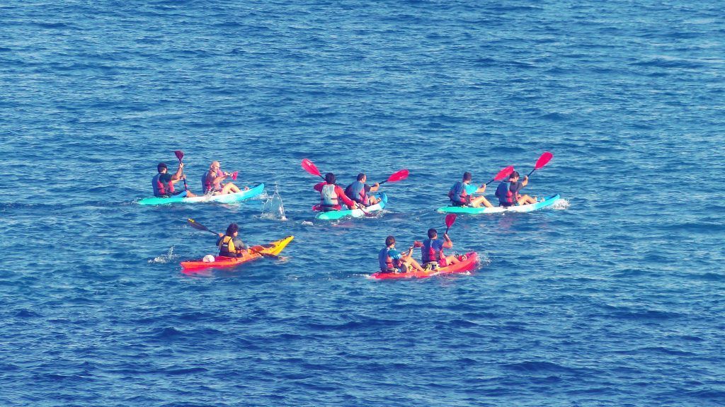 Kayak tour Marbella - group