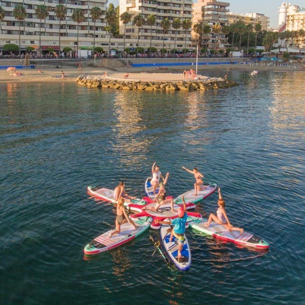 SUP Yoga, close up