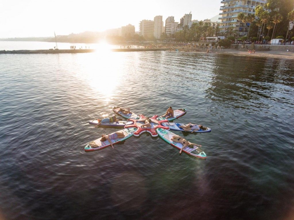 SUP Yoga in Marbella, groups of 6