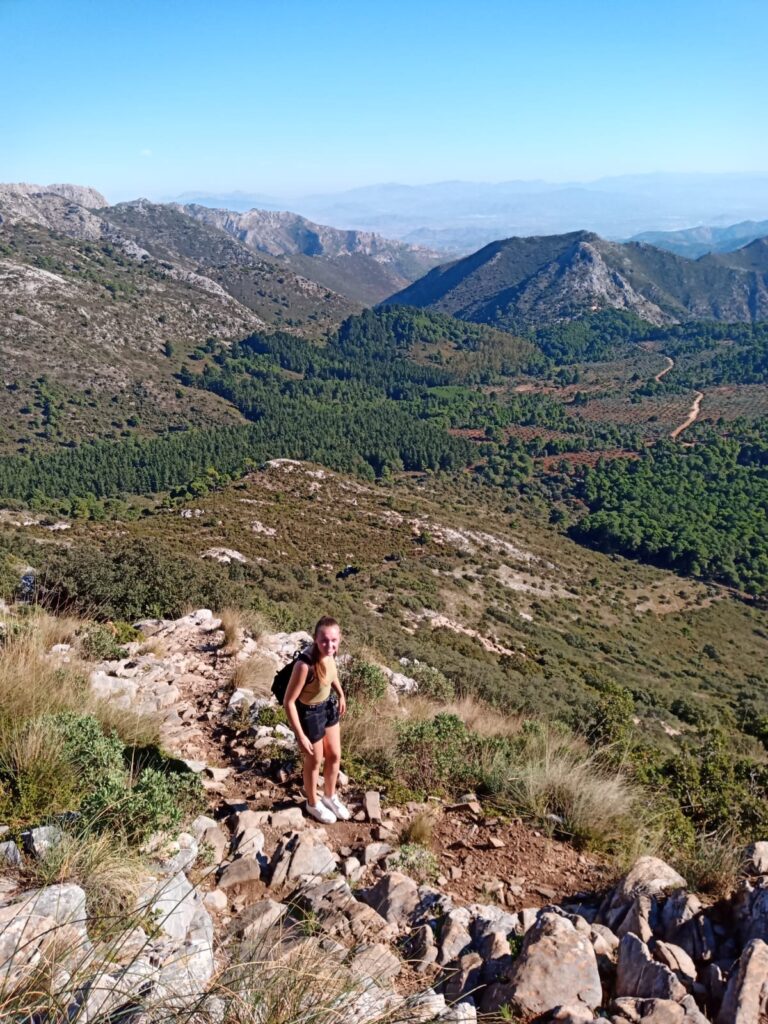 Hiking beautiful Sierra Blanca