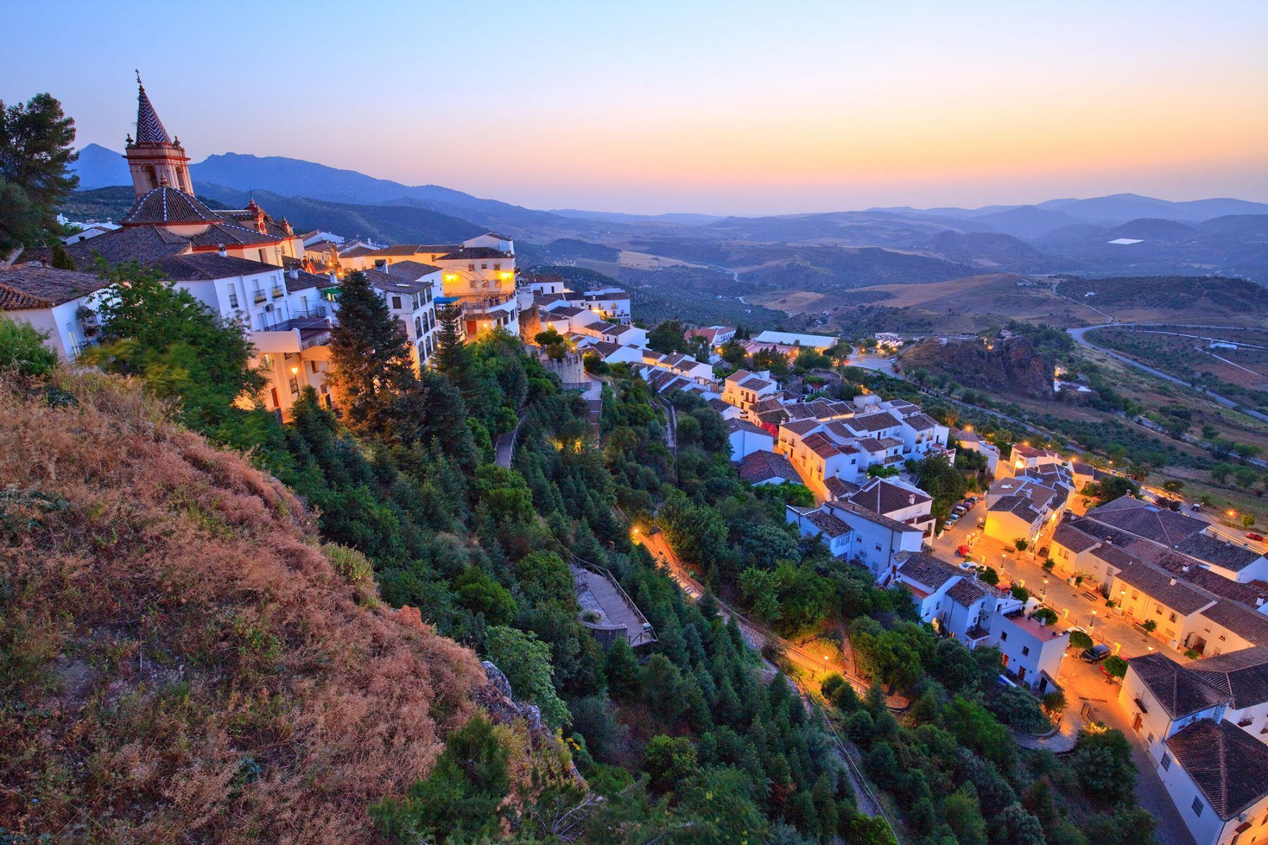 View of white village in Andalucia