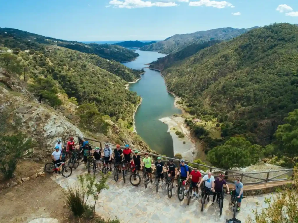 E-bike tour group Costa del Sol